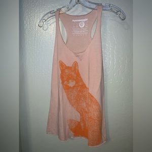 Supermaggie Racerback Fox Tank Top, Size XS
